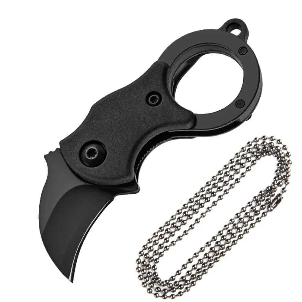 Mini Keychain Pocket Knife β Stainless Steel EDC Blade with Chain