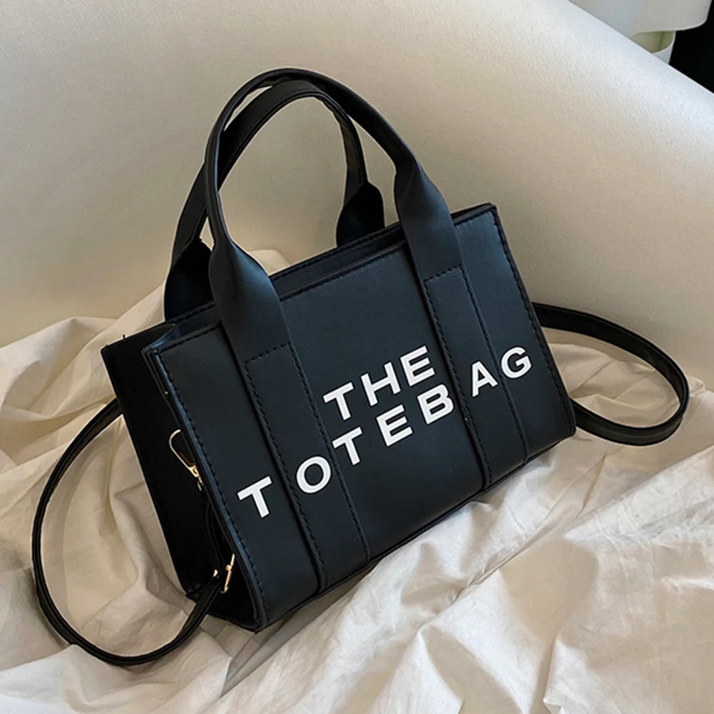 LetterLuxe – Women’s PU Leather Shoulder Tote Bag