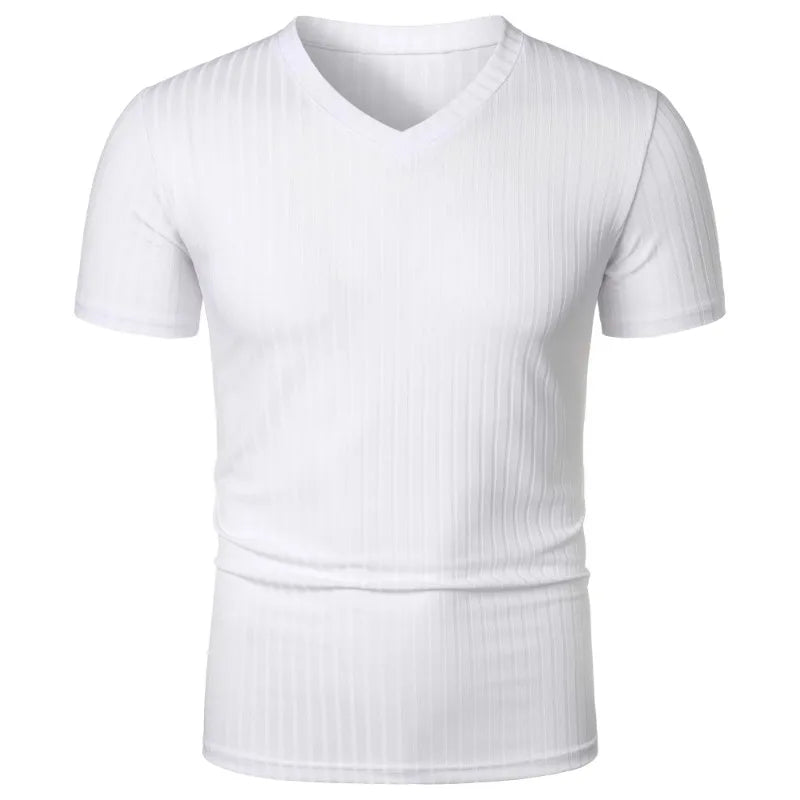 RibMax V-Tee – Stretch Muscle Fit T-Shirt