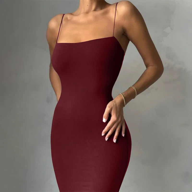 Summer Black Sexy Bodycon Dress β Sleeveless Backless Clubwear