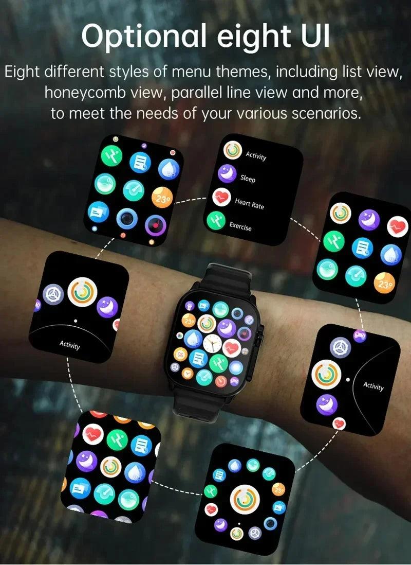LaxaFit T900Ultra – Bluetooth Calling Smartwatch with Health & Message Alerts