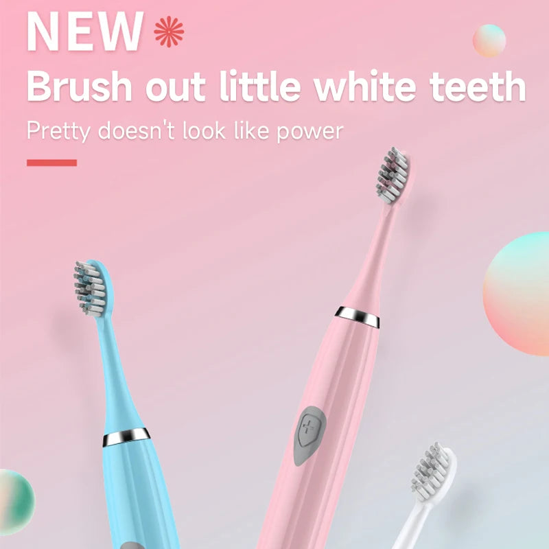 Portable Electric Toothbrush for Adults β Soft Bristles, Waterproof & Long Battery Life