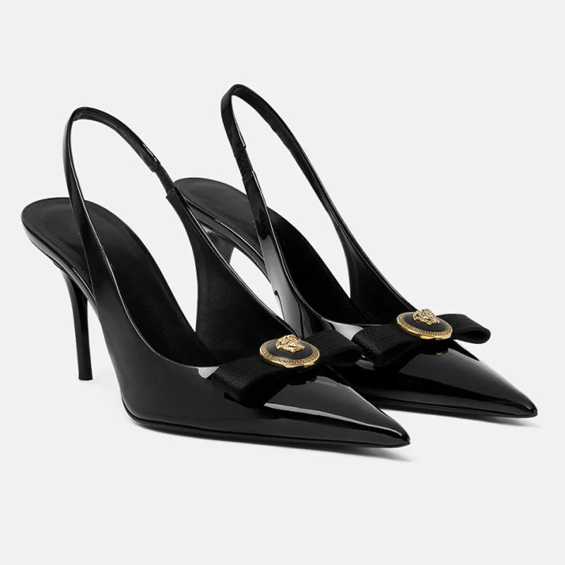 BowElegance β French Thin Heel Pointed Pumps
