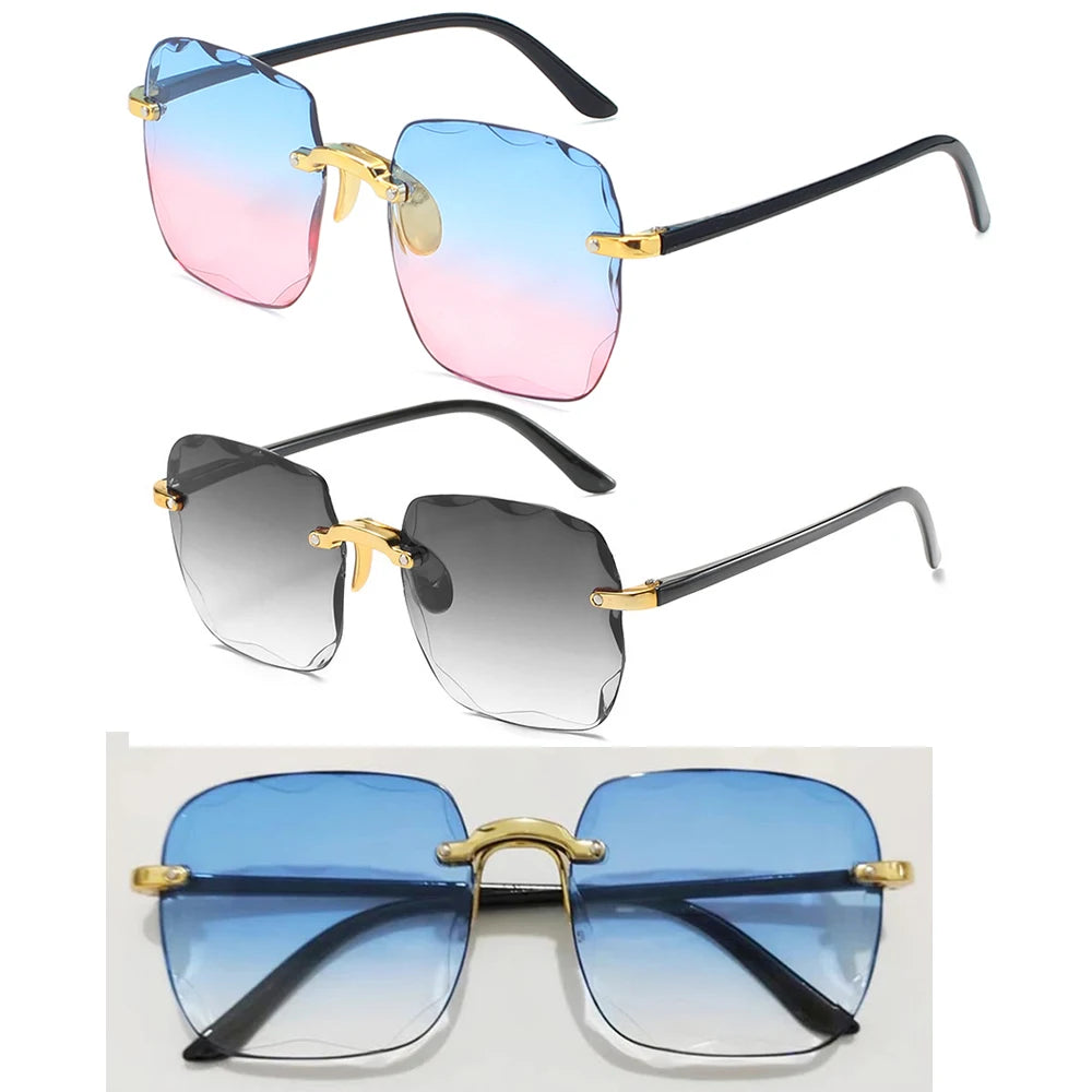 Eleglare β Rimless Gradient Sunglasses for Women