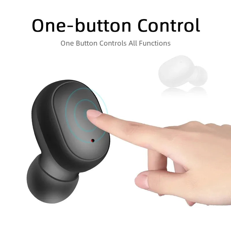 E6S TWS Bluetooth Earbuds β Waterproof Noise-Cancelling LED Wireless Headset with Mic