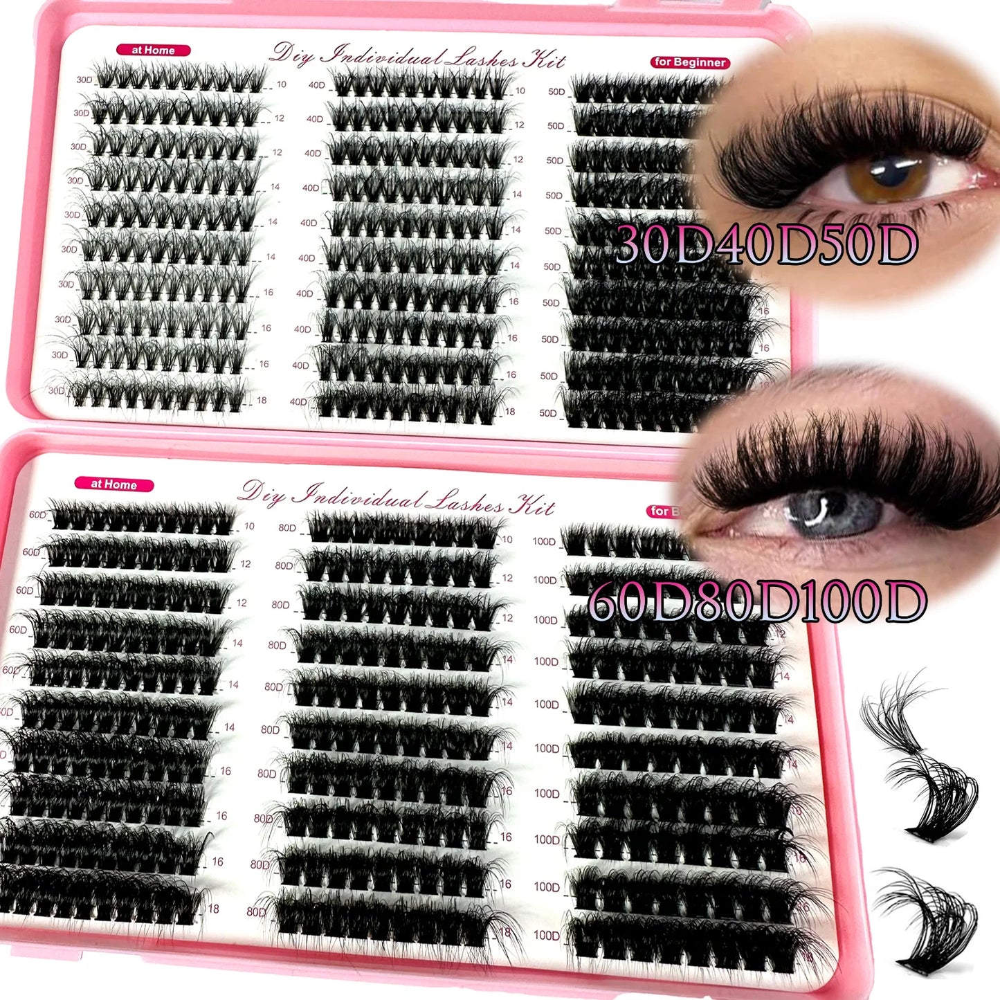 LashCloud β 570/640PCS DIY Fluffy Cluster Lash Extensions