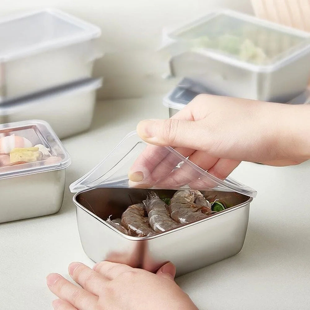 Serving Tray β Stainless Steel Rectangular Food Plate