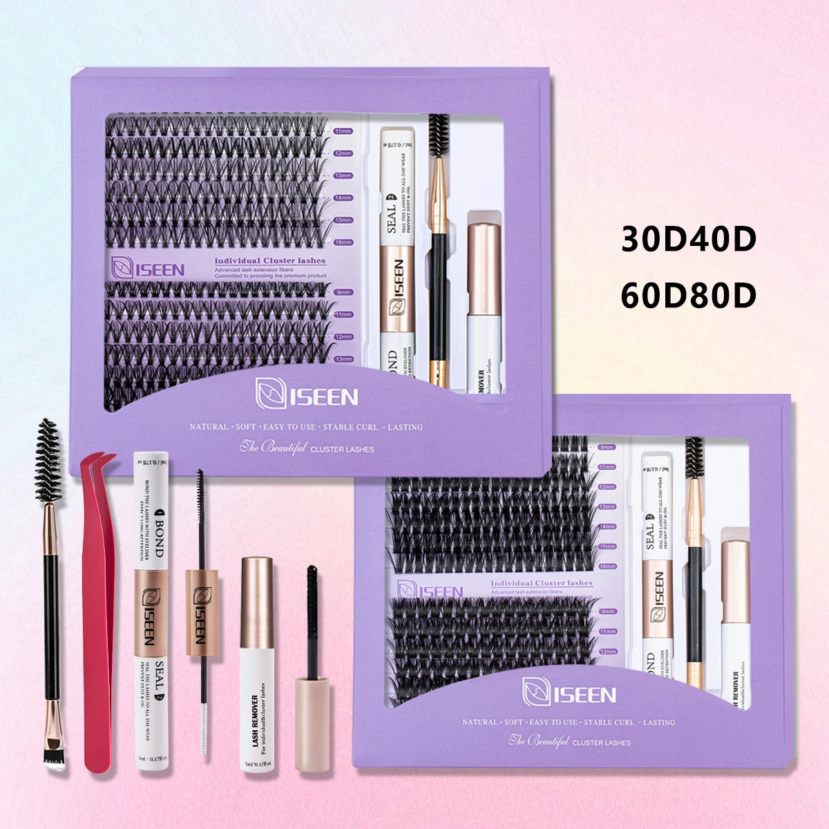 DIY Lash Extension Mix Styles Kit β Clusters with Bond, Seal & Tools