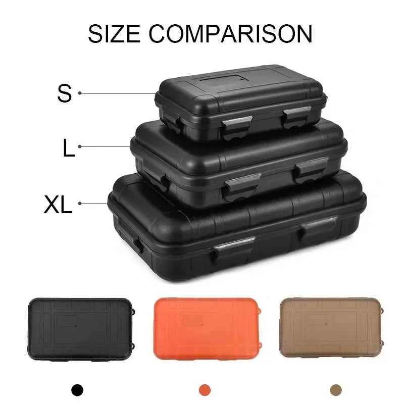 Waterproof Outdoor Survival Storage Box β S/L/XXL Sealed Travel Container