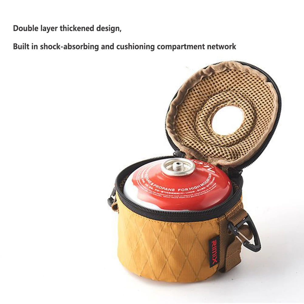 Camping Gas Canister Protective Cover β Cotton Linen Anti-Fall Storage Sleeve