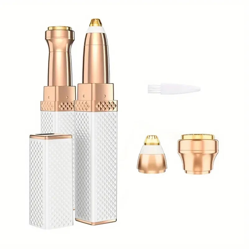 GlowTrim 2-in-1 – Rechargeable Eyebrow & Facial Hair Shaver with LED Light