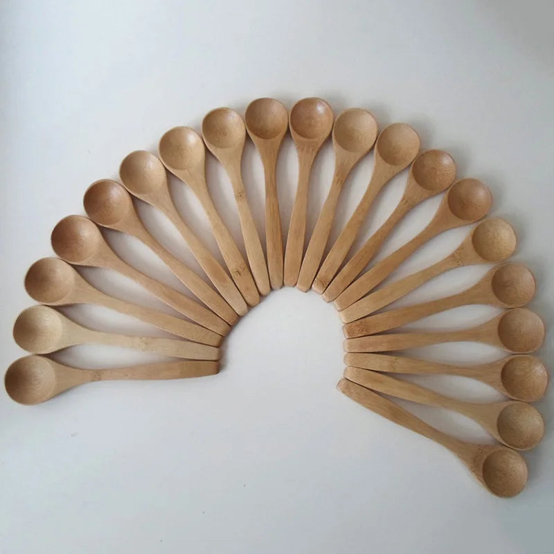 Wooden Spoons β Eco-Friendly Bamboo Teaspoon Set (10pcs)
