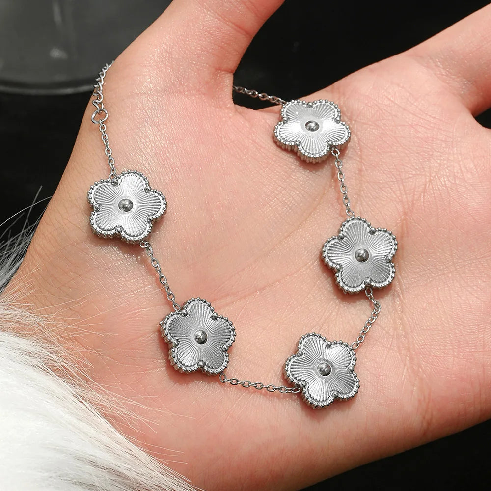 CloverNail β Lucky Gold Stainless Steel Bracelet Set