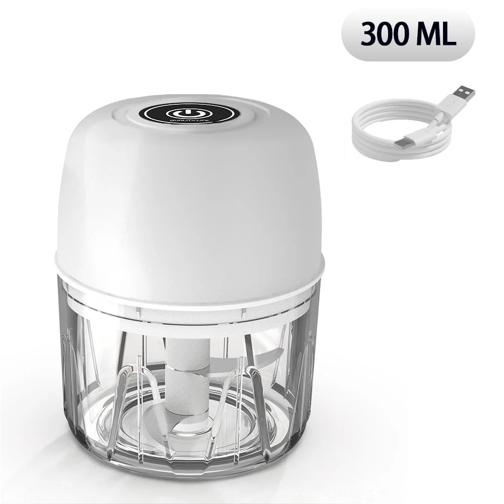 Mini Electric Food Chopper β 300ml Rechargeable Grinder for Garlic, Vegetables & Meat