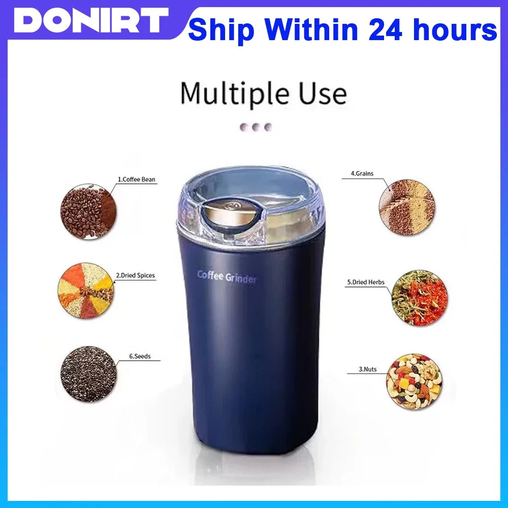 2025 Electric Grain Grinder β Stainless Steel Mill for Coffee, Nuts, Herbs & Spices