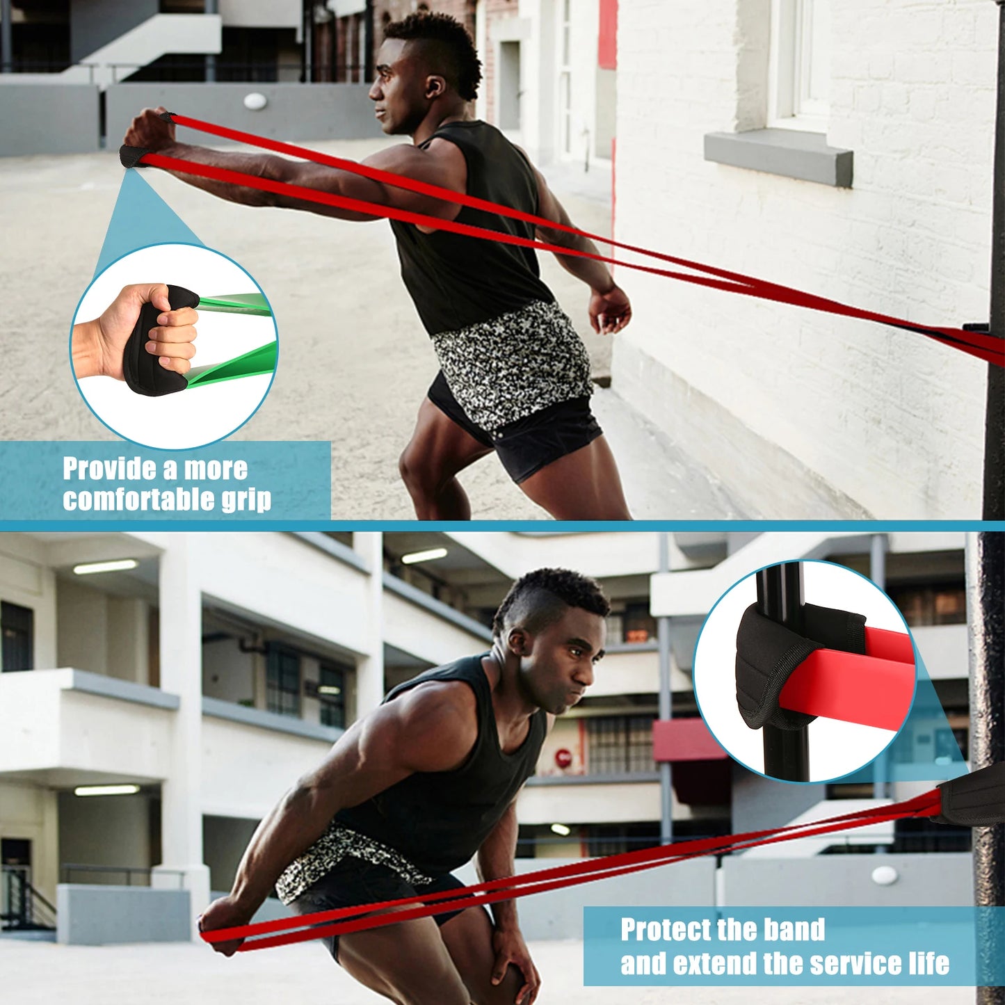 5Pcs 208cm Heavy-Duty Resistance Bands Set β Full-Body Latex Workout Kit