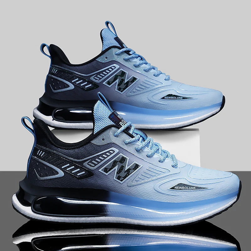 MeshRunner 2025 – Men’s Breathable Lace-Up Sports Sneakers