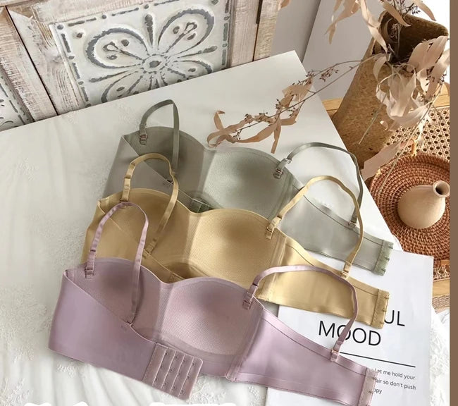 YUQI Ultra-Thin Wireless Push-Up Bralette – Summer Comfort