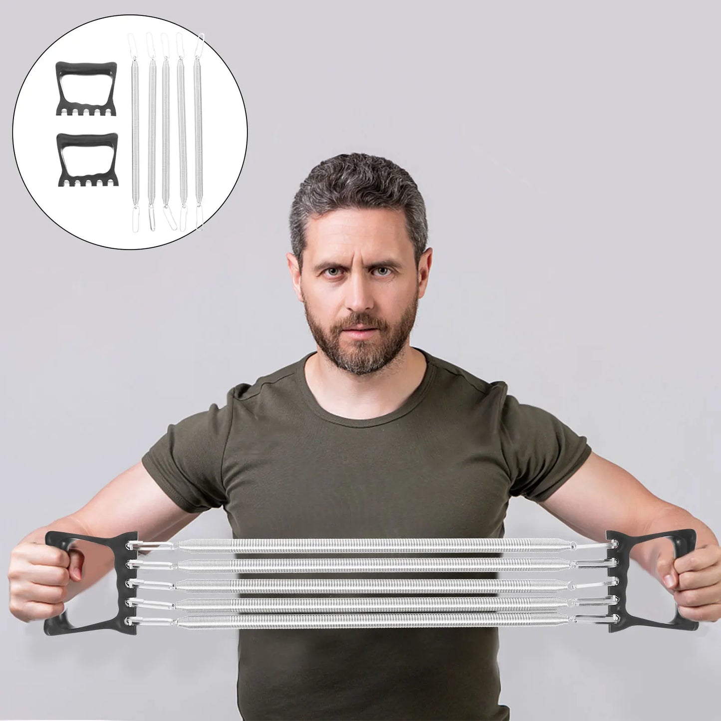 5-in-1 Chest Expander β Adjustable Resistance Strength Trainer