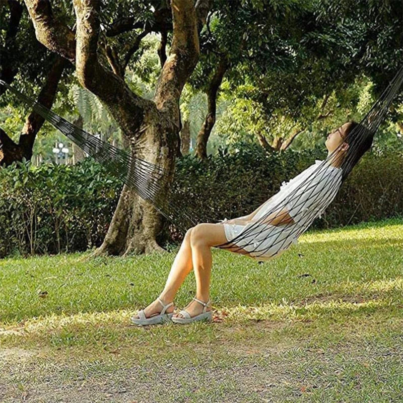 2025 Outdoor Camping Hammock β Lightweight Mesh with Straps & Nylon Rope
