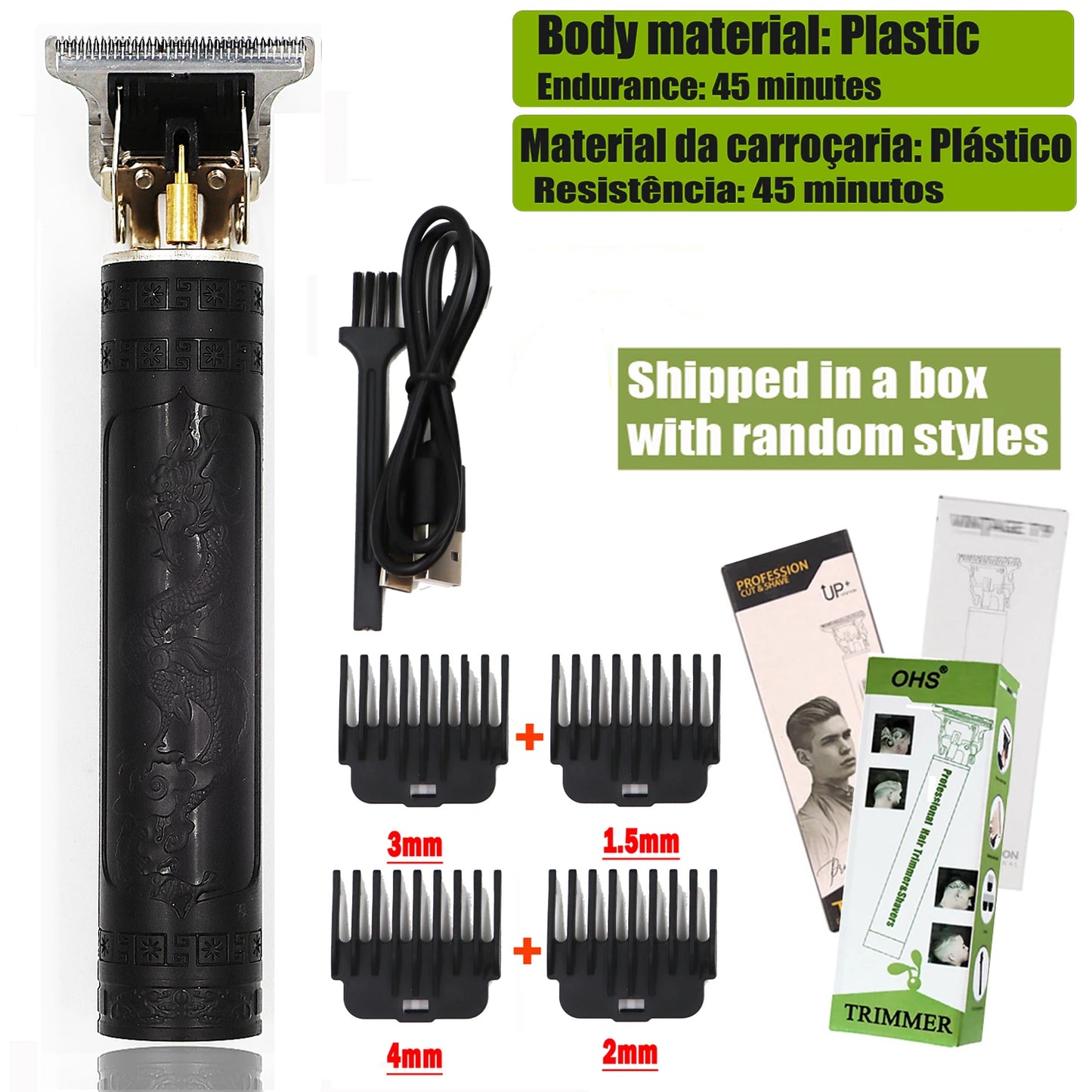 TrimEdge T9 β Zero-Gap Electric Hair & Beard Clipper for Men
