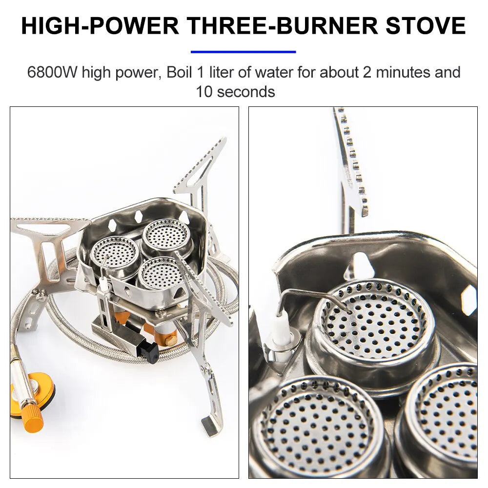 Widesea High-Power Camping Gas Stove β Portable Outdoor Burner for Cooking & BBQ