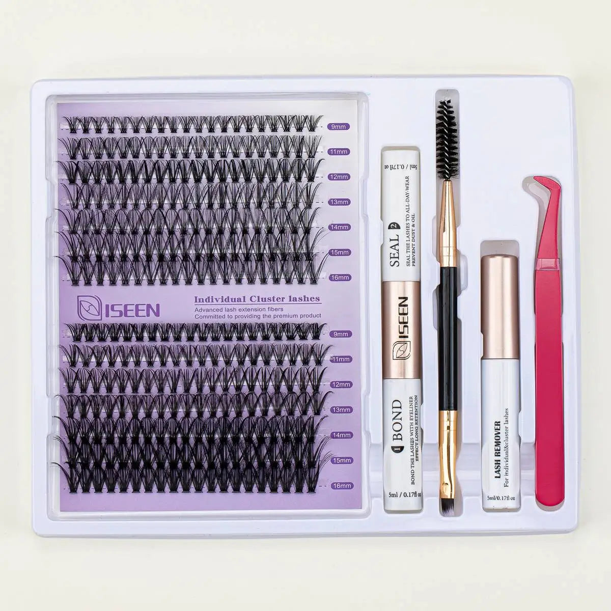 DIY Lash Extension Mix Styles Kit β Clusters with Bond, Seal & Tools