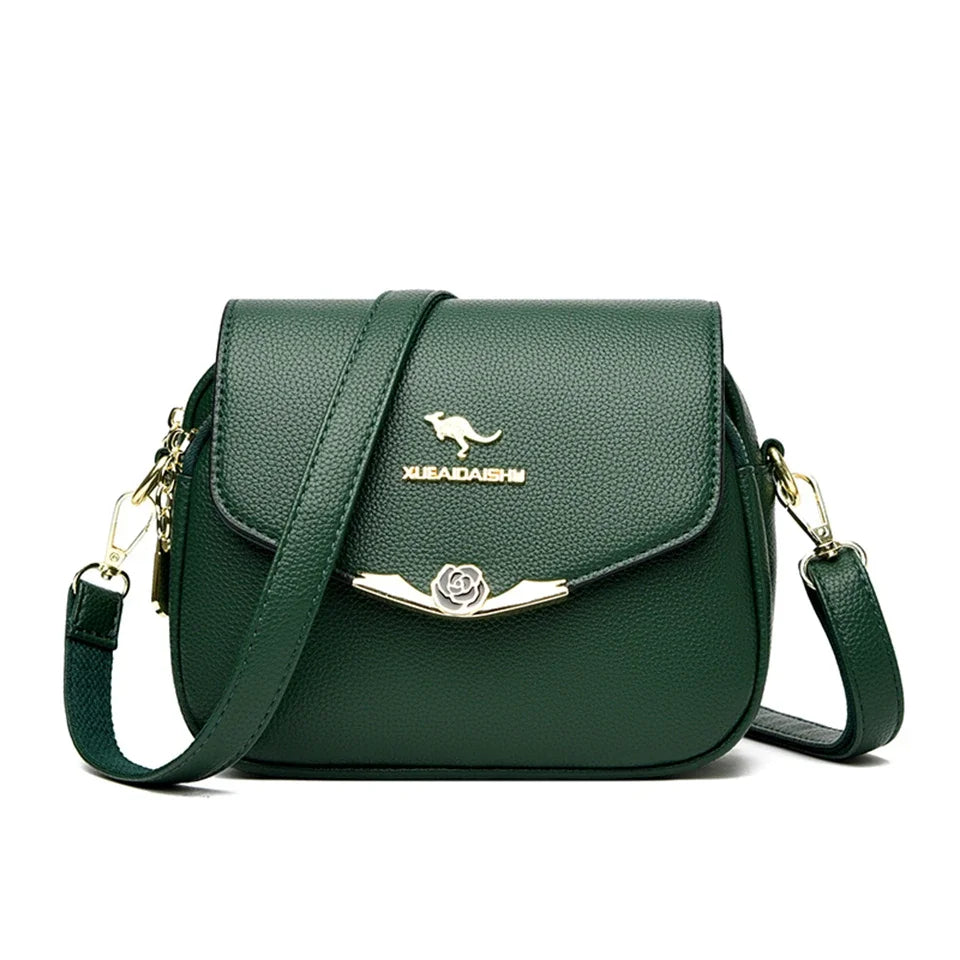 SoftLux β Elegant Soft Leather Small Messenger Bag