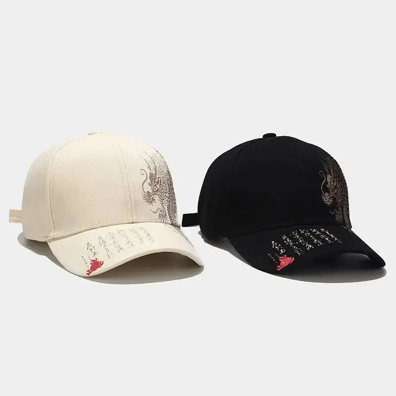 DragonTide β Chinese Style Dragon Embroidered Baseball Cap