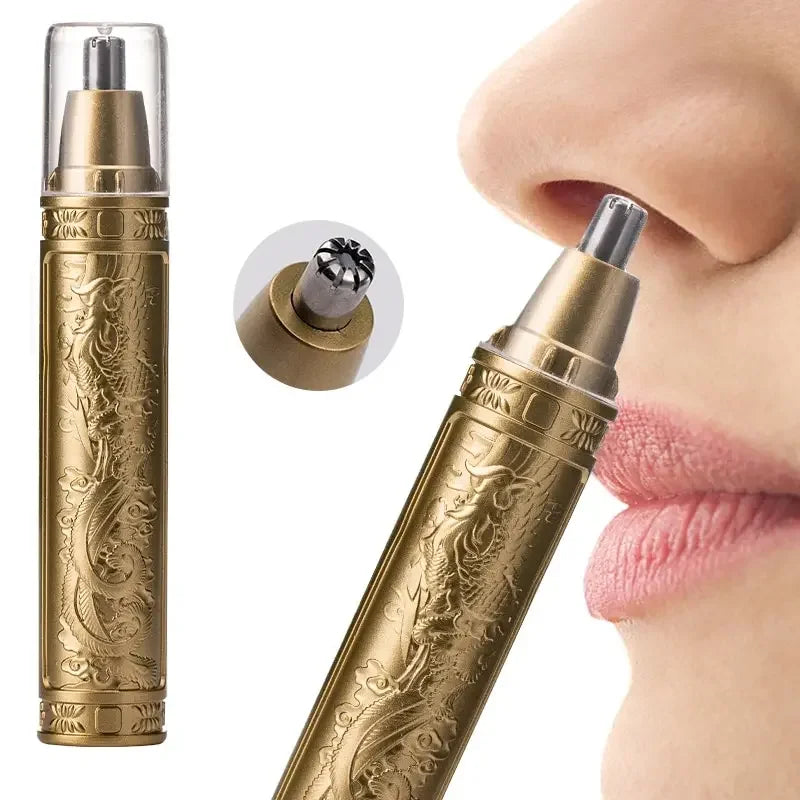 GoldTrim Duo โ Dragon & Phoenix Nose Hair Trimmer (Unisex)