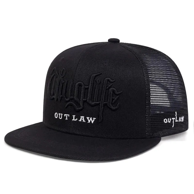 Thug Life Embroidered Snapback Cap β Adjustable Hip-Hop Baseball Hat for Adults