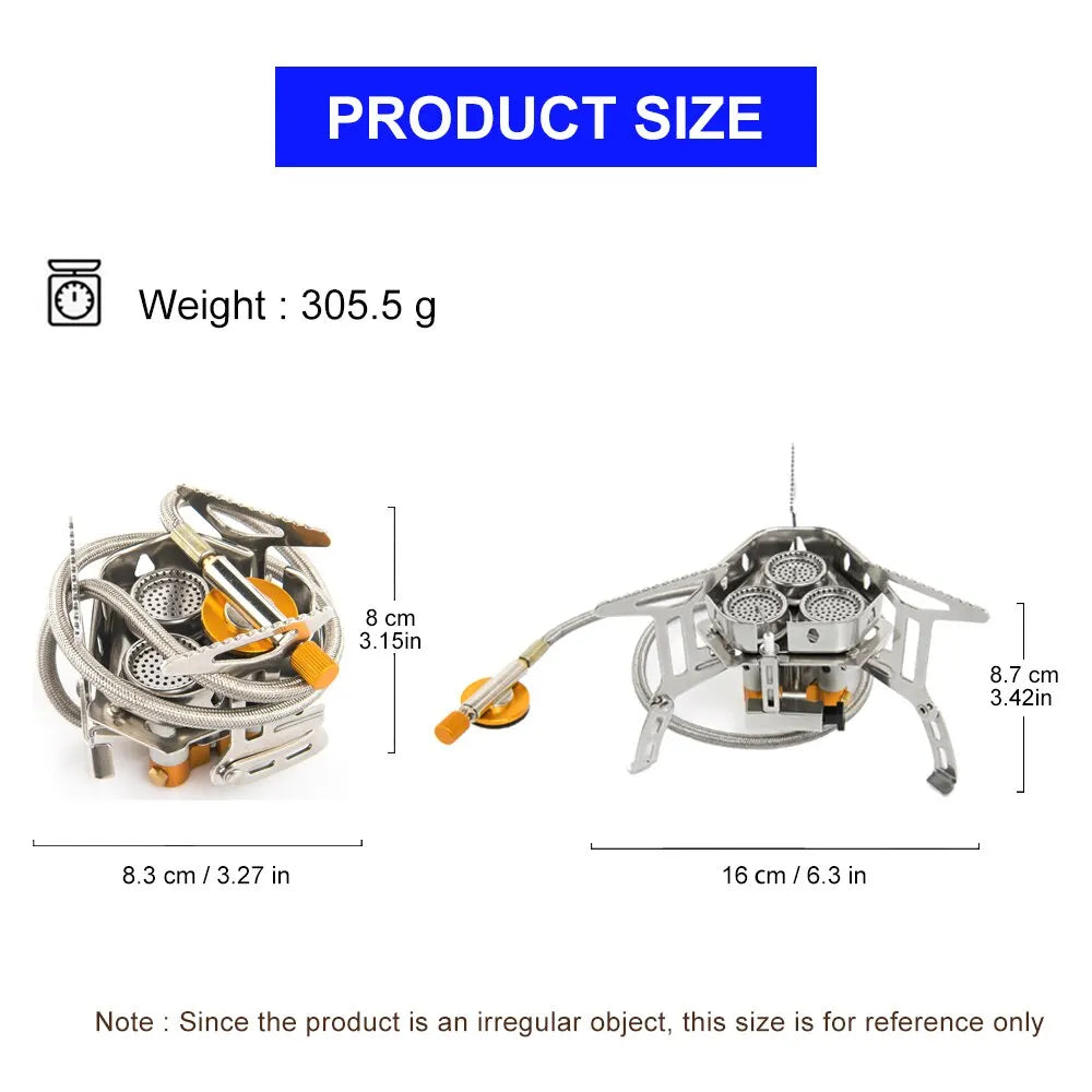 Widesea High-Power Camping Gas Stove β Portable Outdoor Burner for Cooking & BBQ