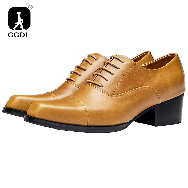 FormoLift – Men’s Square Toe Elevated Dress Shoes