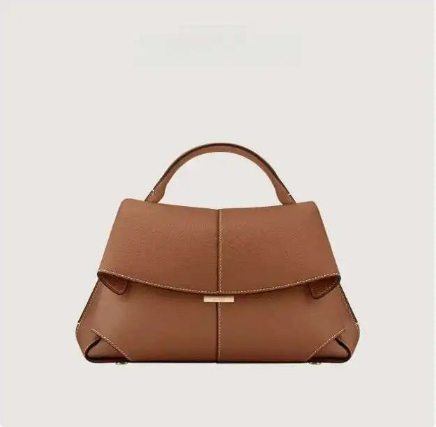 LuxSmile β High-End Pleated Leather Tote Bag