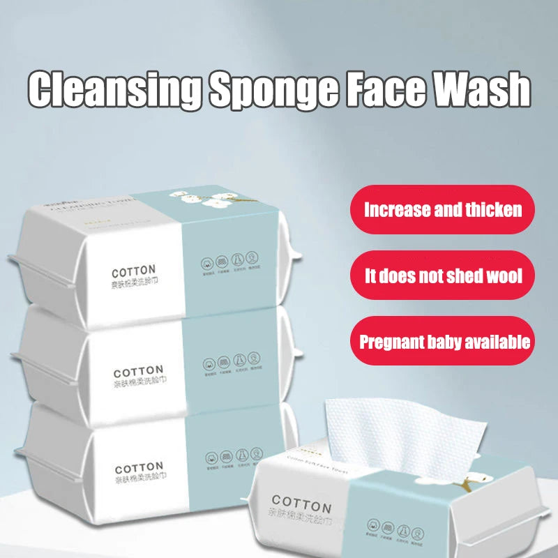 Face Towel β Thick Disposable Cotton for Cleansing & Travel