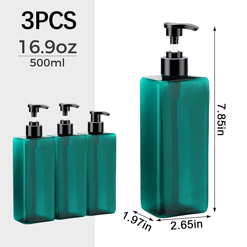 Soap Dispenser β 500ml Refillable Bottle with Labels
