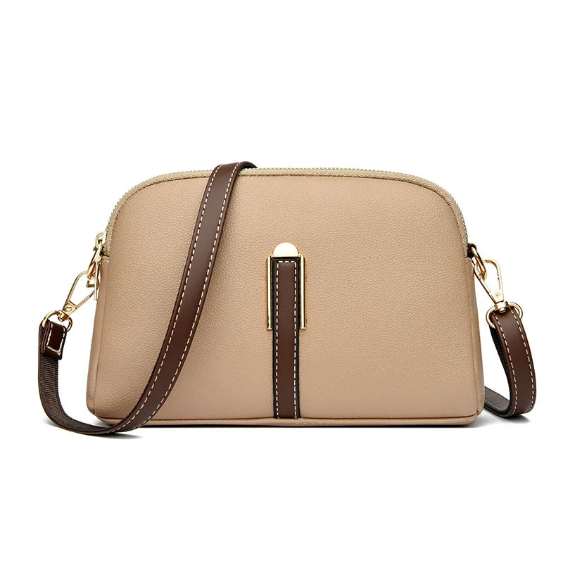 PrimeFlap β Genuine Cowhide Leather Crossbody Shoulder Bag