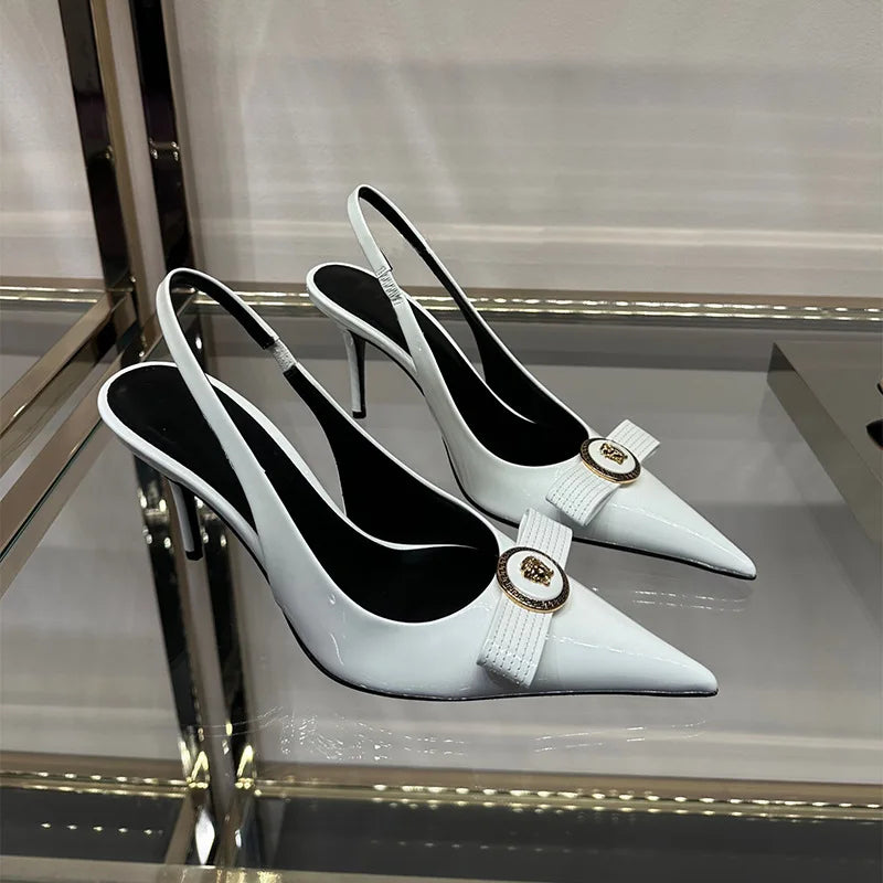 BowElegance β French Thin Heel Pointed Pumps