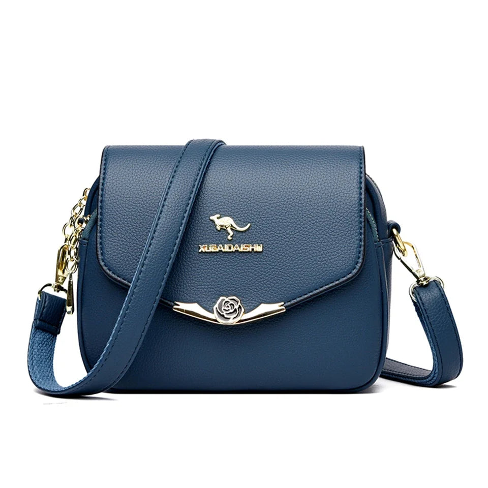 SoftLux β Elegant Soft Leather Small Messenger Bag