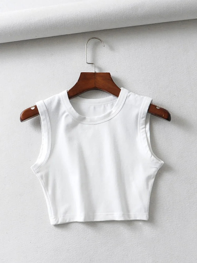 Vintage White & Black Crop Tops β Sexy Biker Punk Streetwear