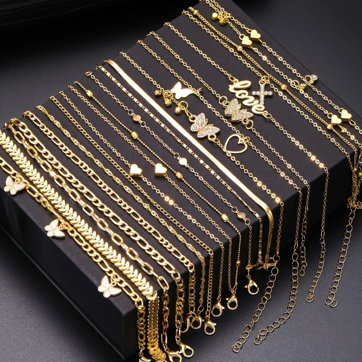 SoleVibe β 18PCS Boho Summer Anklet Set