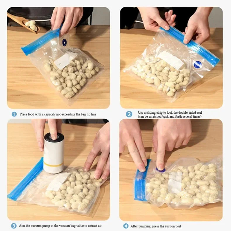 Portable Electric Air Pump β USB Rechargeable Mini Vacuum Sealer for Food & Storage Bags