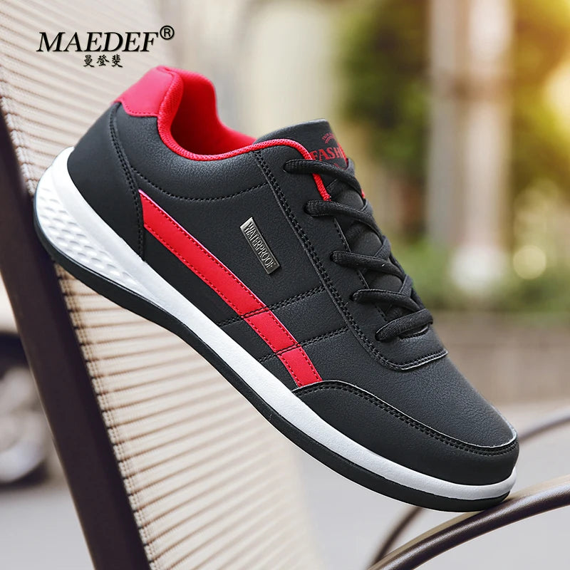 MAEDEF Vulcan β Waterproof Leather Casual Sneakers for Men