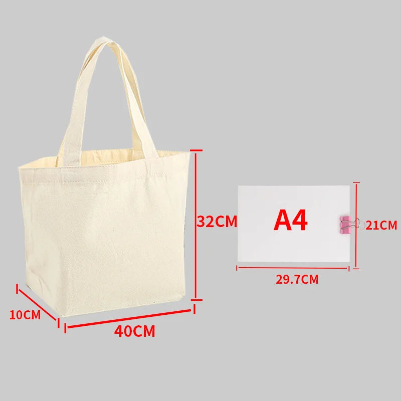 Canvas Tote β Large Eco-Friendly Shopping Bag for DIY Design