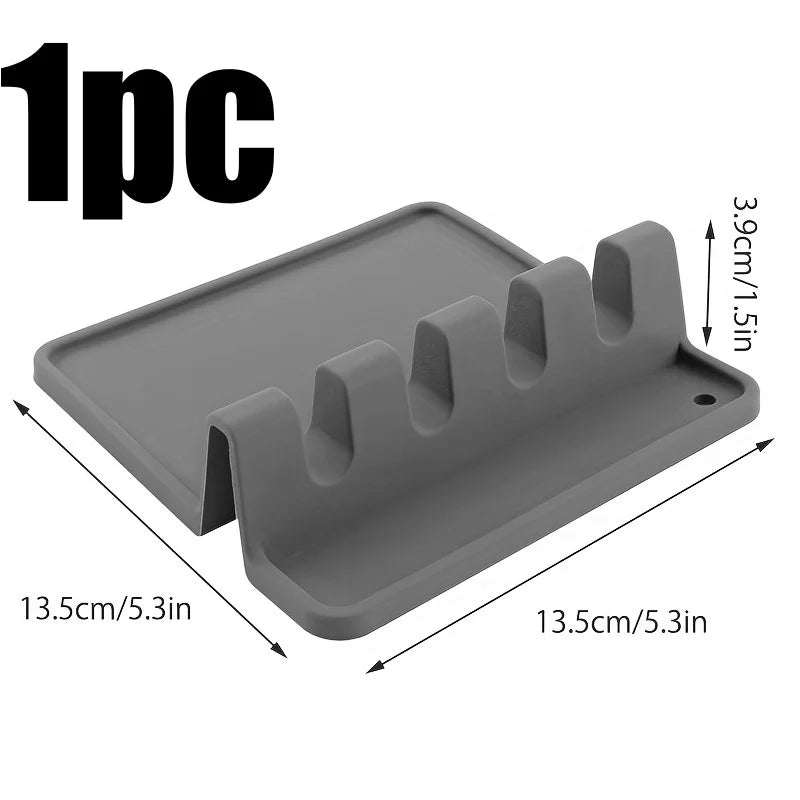 Utensil Rest β Non-Slip Silicone Drying Rack for Kitchen Tools