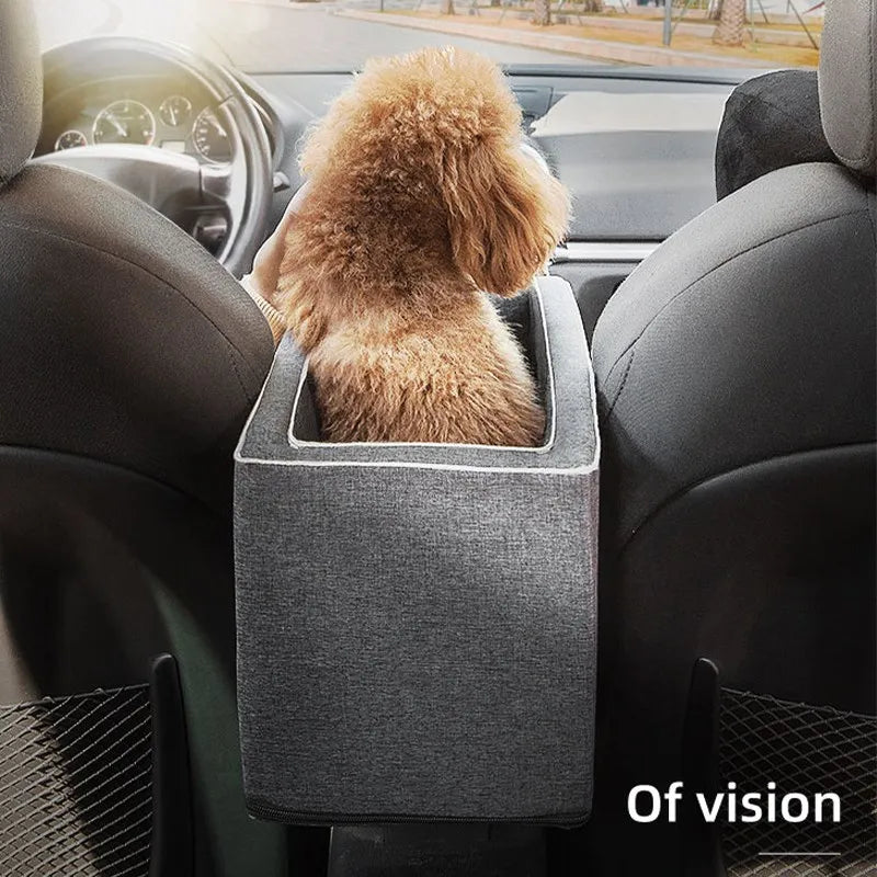 Dog Car Seat Bed β Portable Center Console Travel Carrier for Small Dogs & Cats