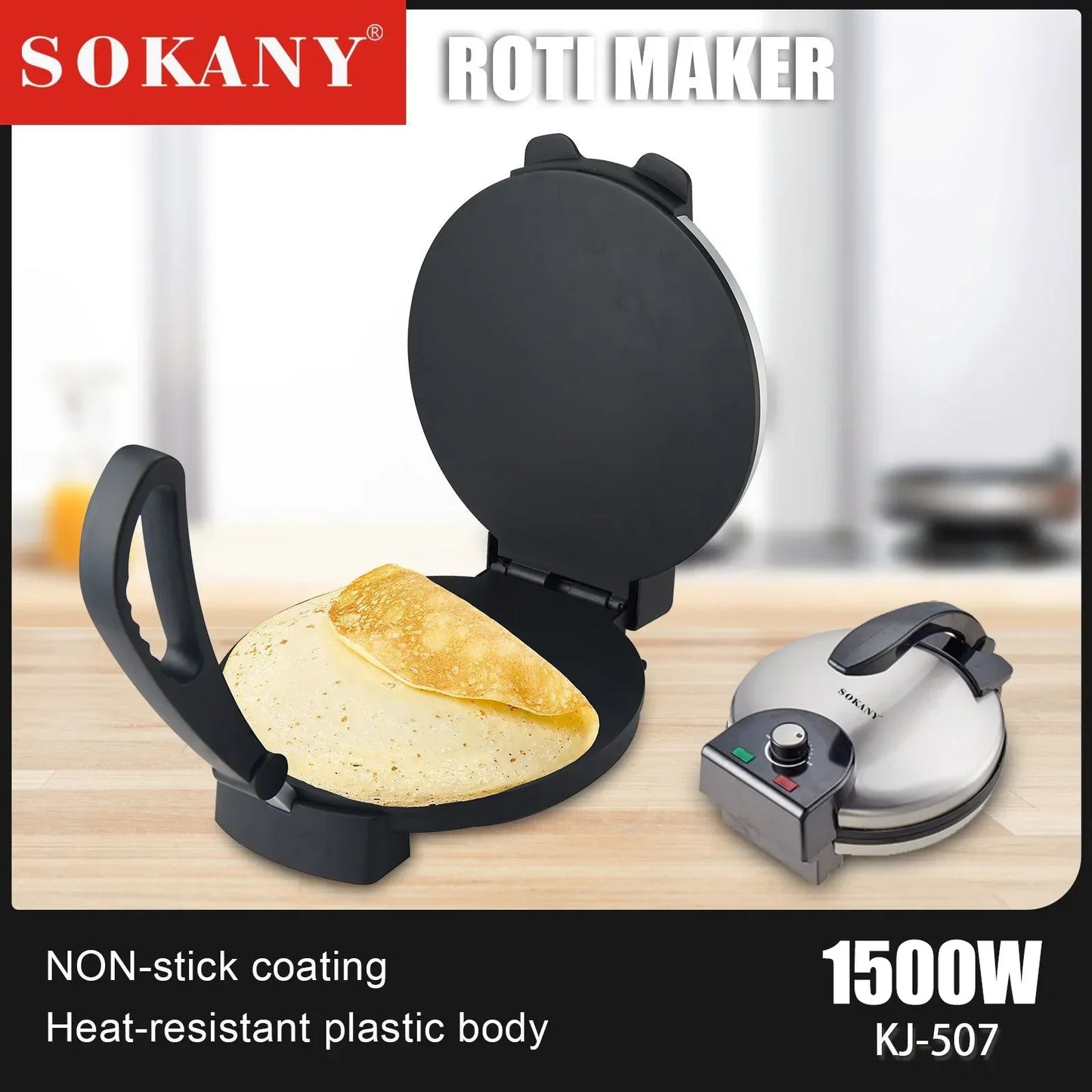 Crepe Maker β Electric Non-Stick Plate for Breakfast & Desserts