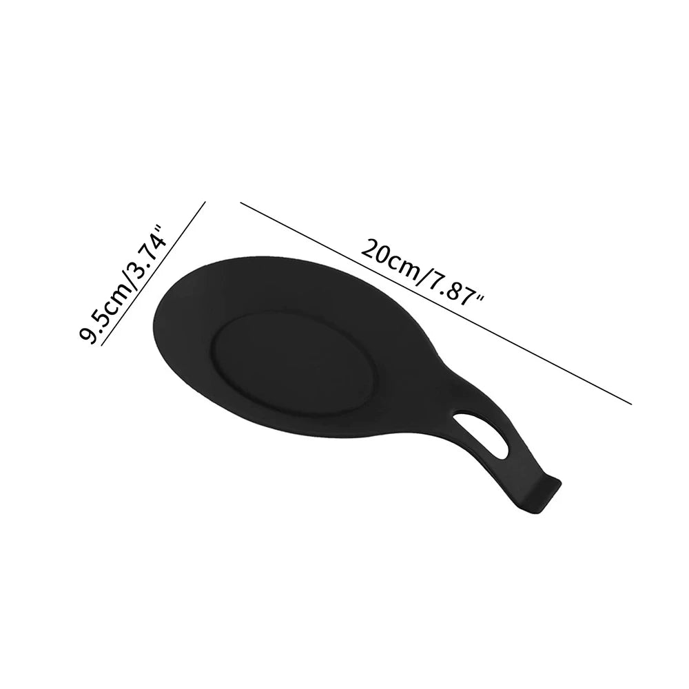 Spoon Rest – Heat-Resistant Silicone Utensil Holder