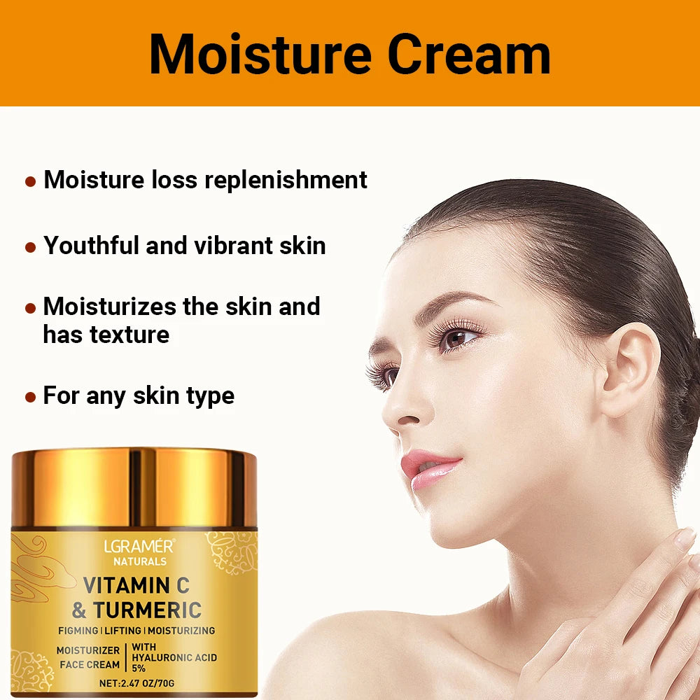 GlowBalance – Turmeric & Vitamin C Face Cream with Retinol & Hyaluronic Acid