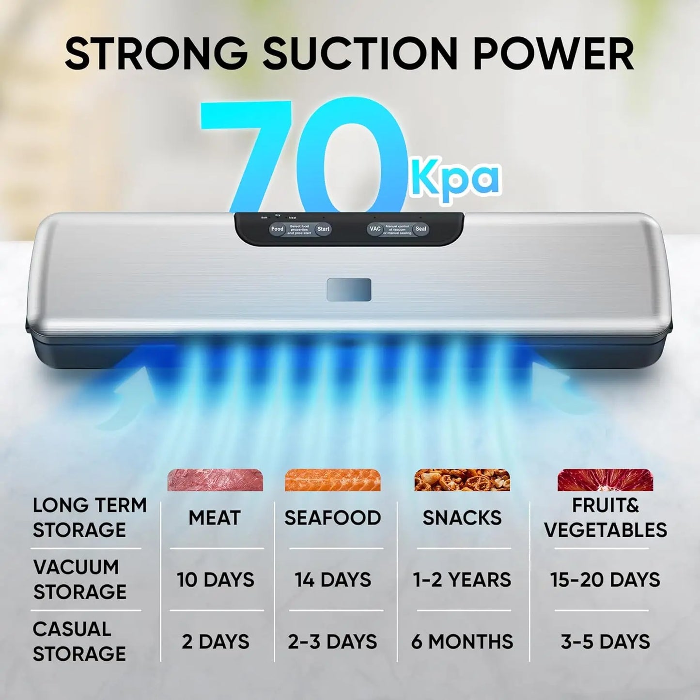 Vacuum Sealer β Compact 5-Mode Food Packing Machine